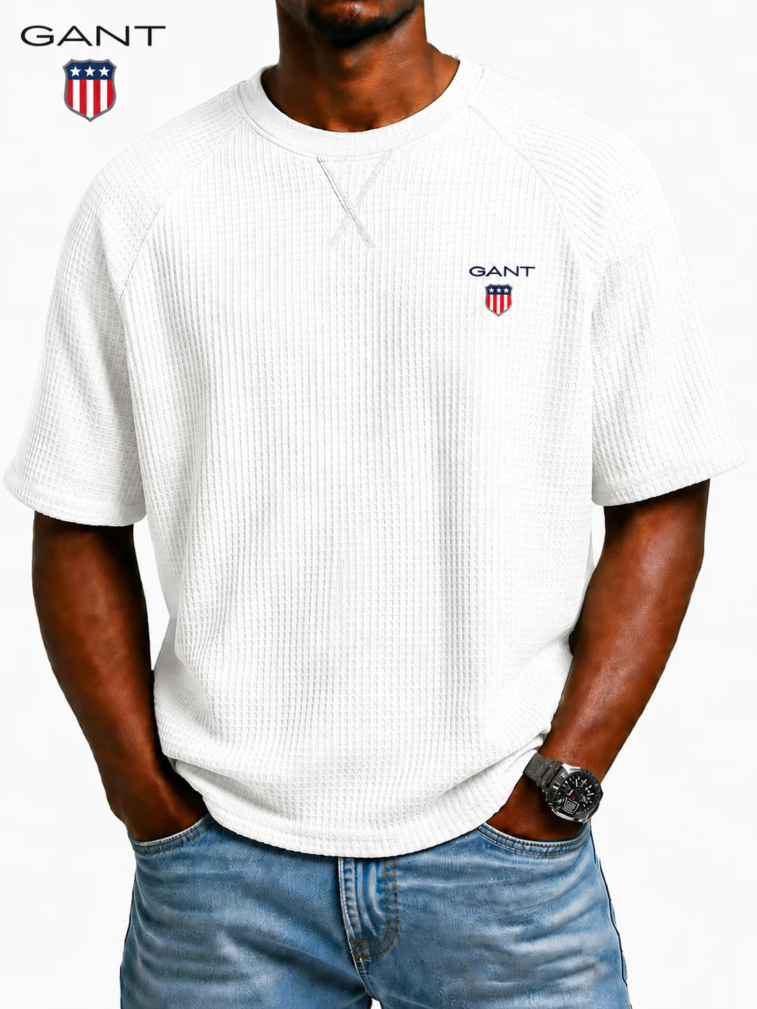 GANT™ Premium T-shirt med Struktur