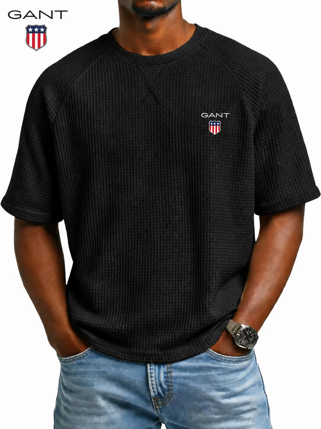 GANT™ Premium T-shirt med Struktur