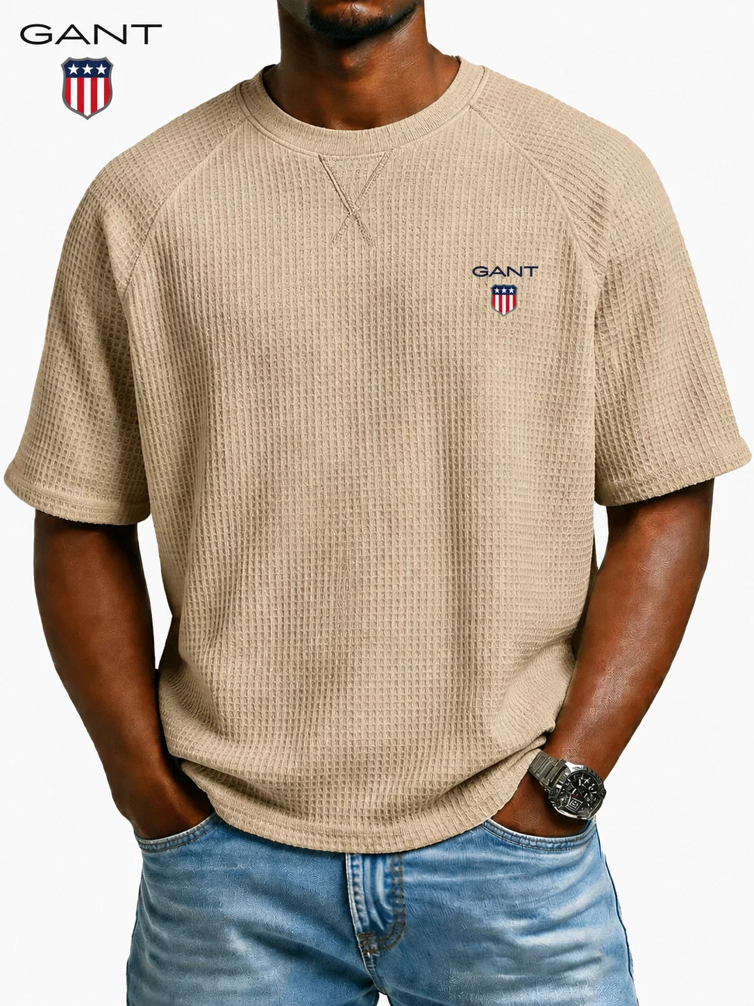 GANT™ Premium T-shirt med Struktur