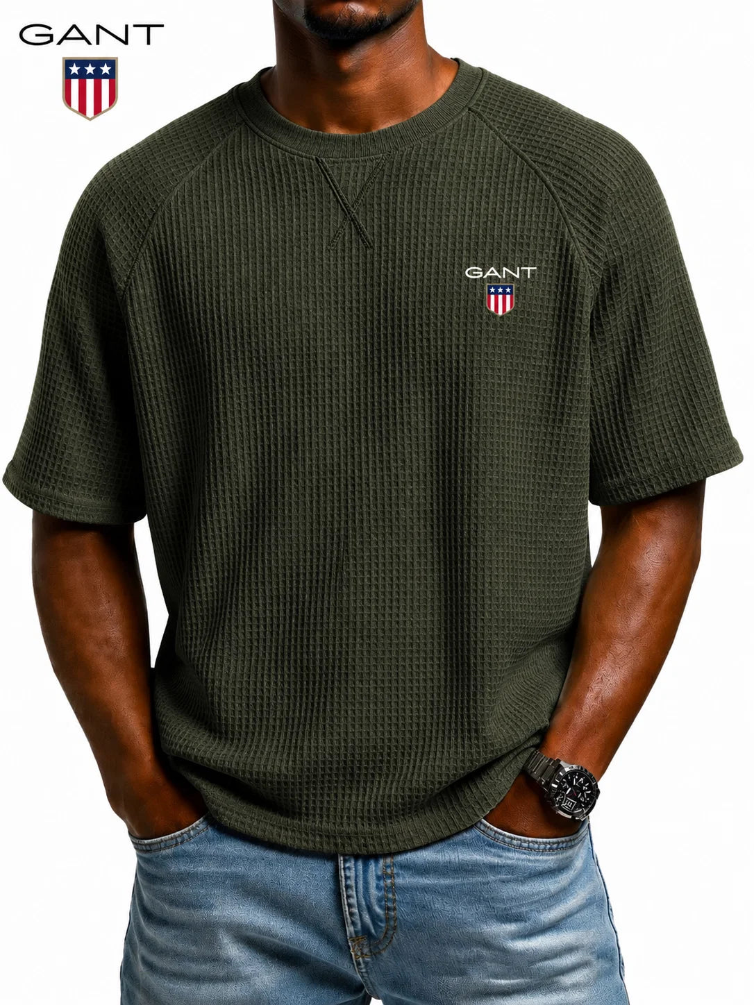 GANT™ Premium T-shirt med Struktur