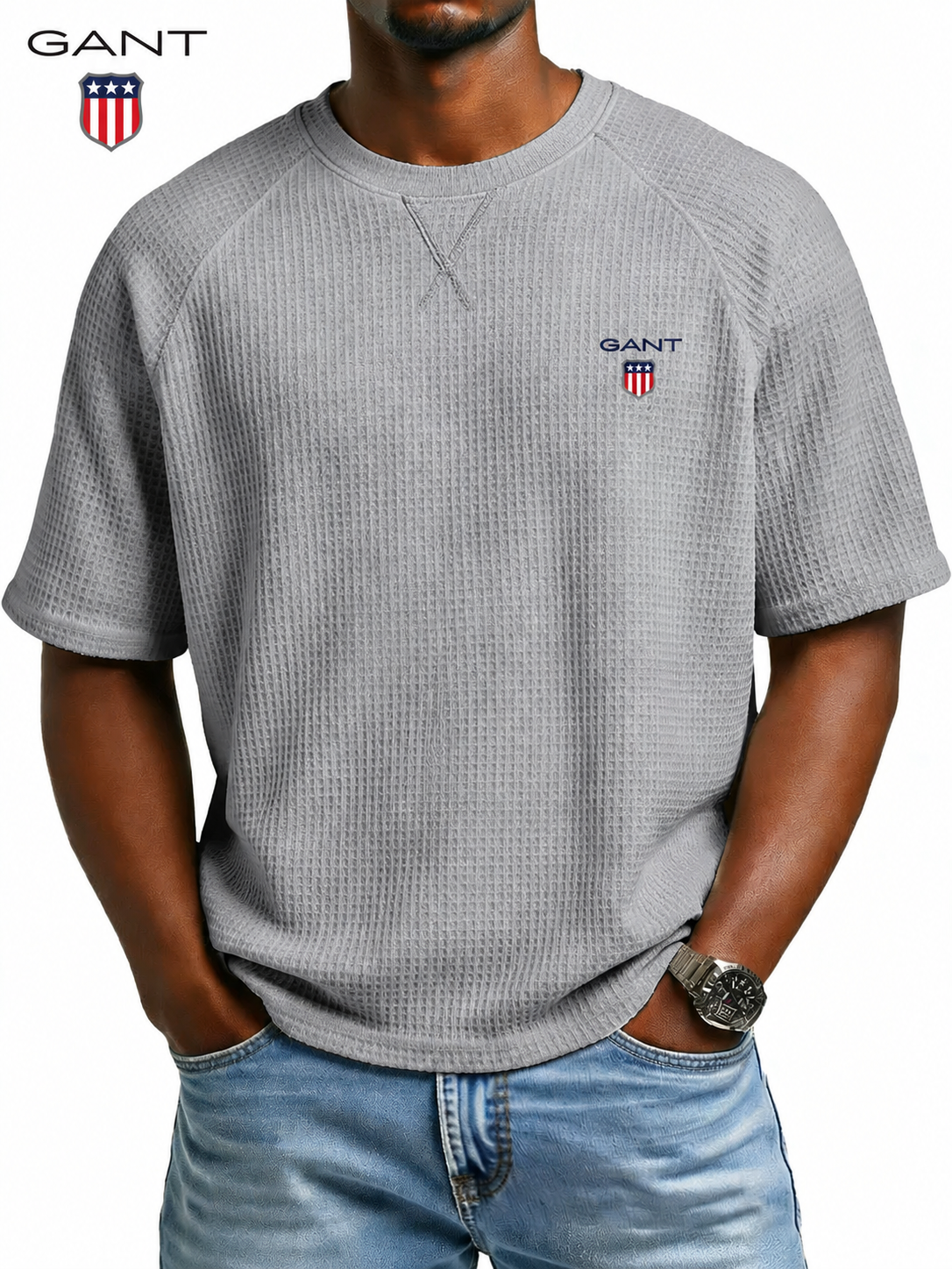 GANT™ Premium T-shirt med Struktur