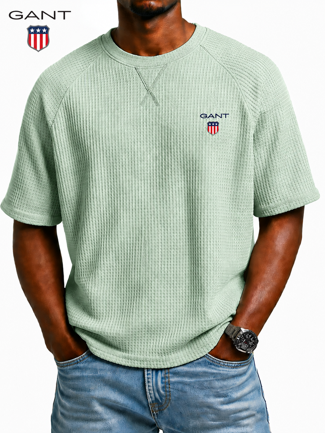 GANT™ Premium T-shirt med Struktur