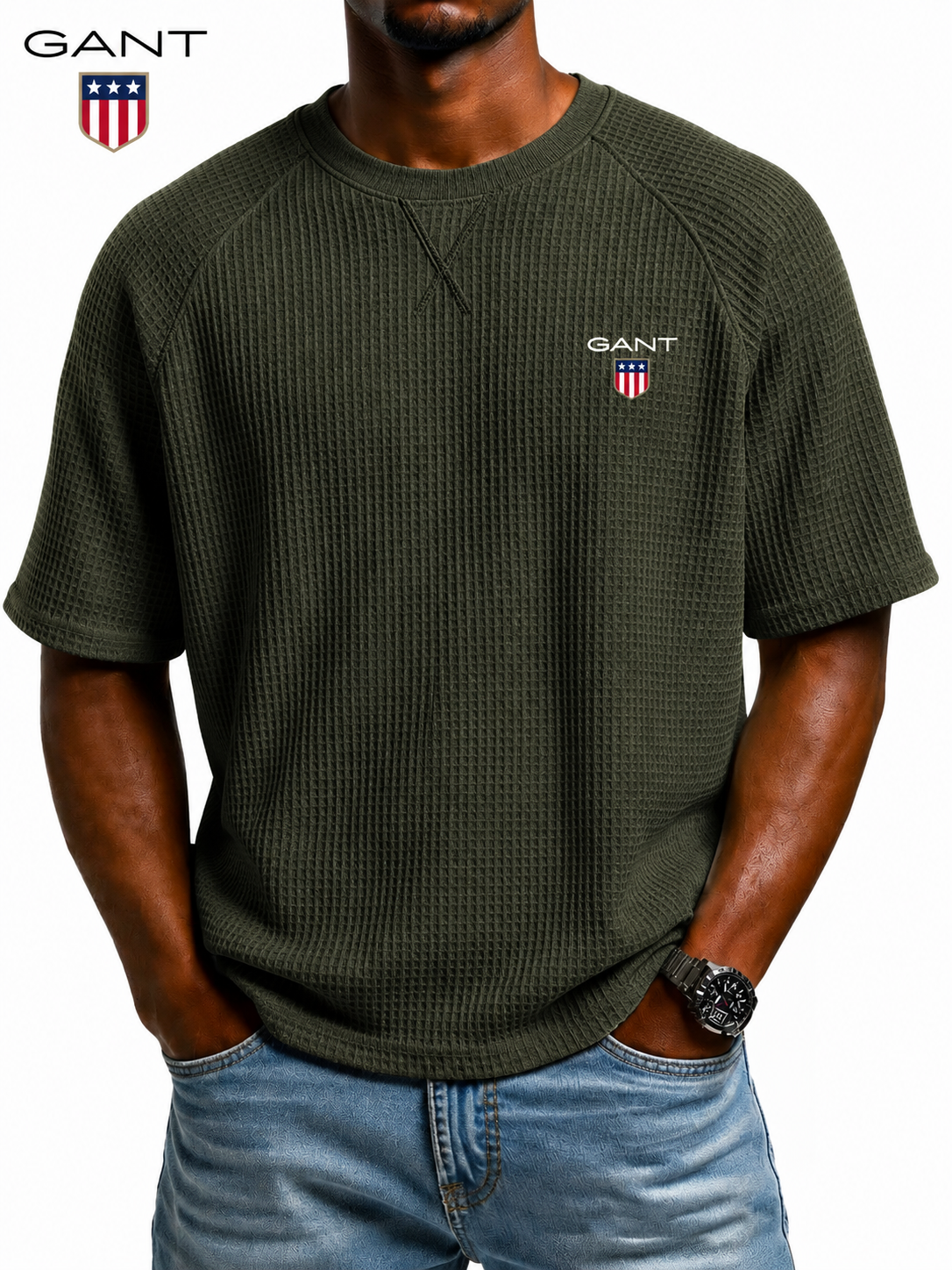 GANT™ Premium T-shirt med Struktur