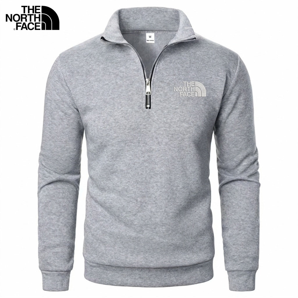 Light Gray - TNF™ | Men's Half-Zip Stand Collar Pullover