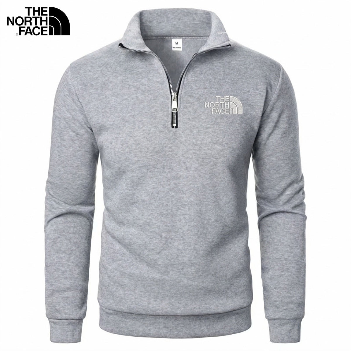Light Gray - TNF™ | Men's Half-Zip Stand Collar Pullover