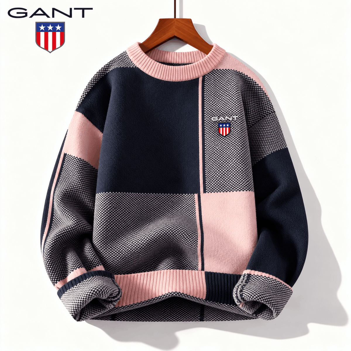 GANT® Stickad Tröja med Färgblock
