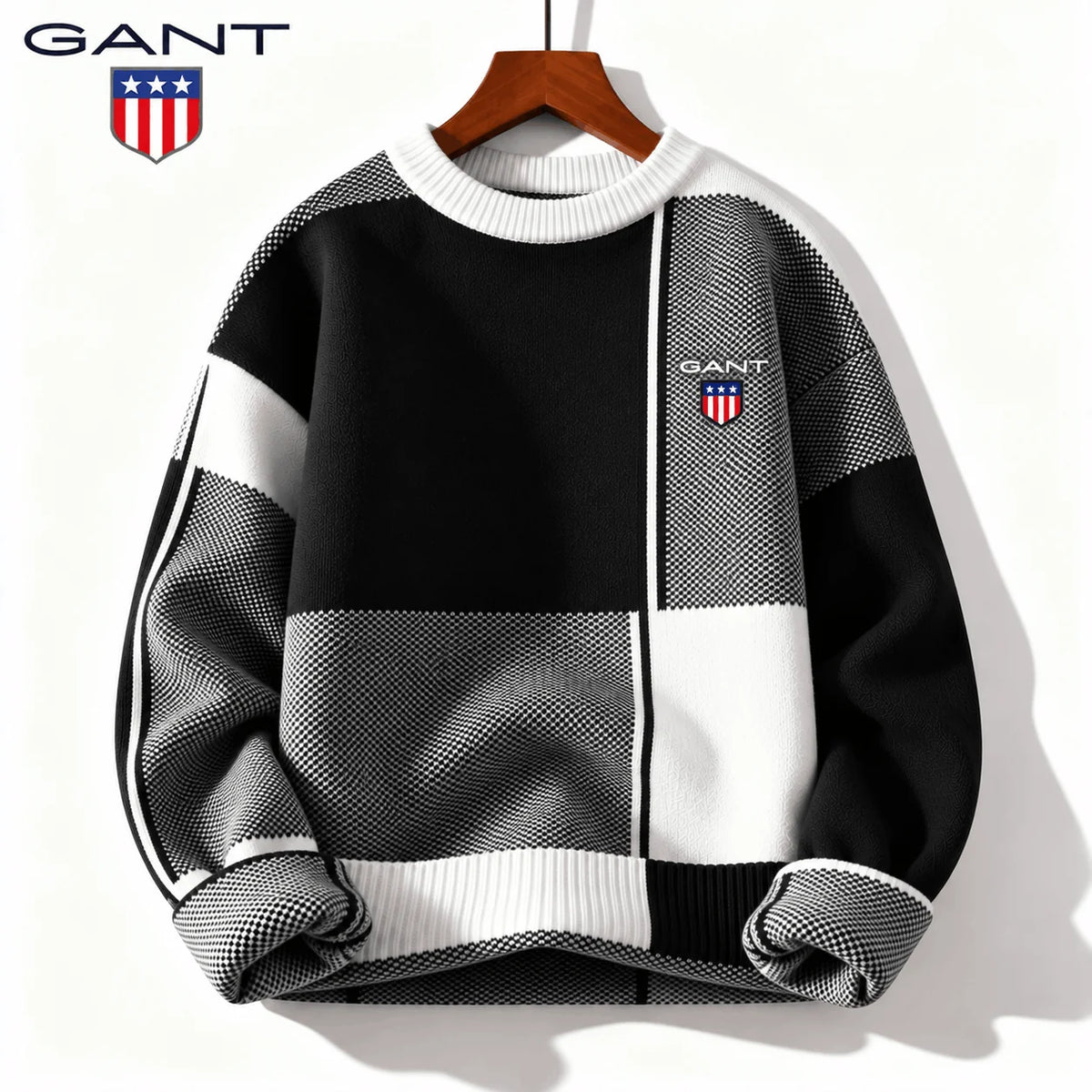 GANT® Stickad Tröja med Färgblock